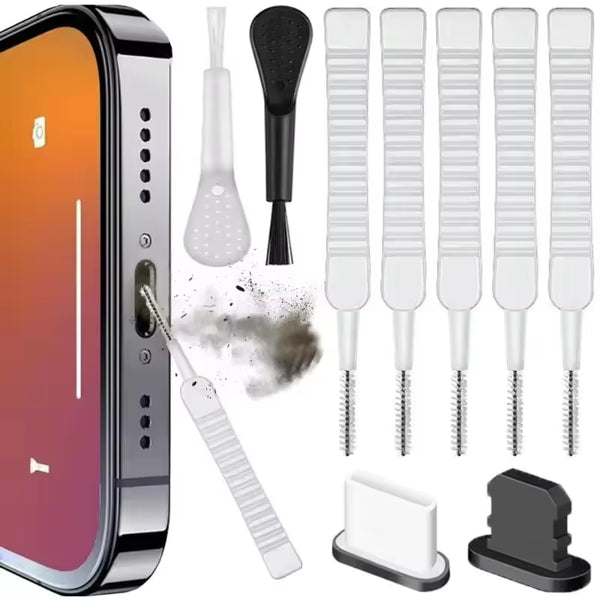 Mobile Phone Speaker Charging Port Cleaning Set Dust Plug for iPhone